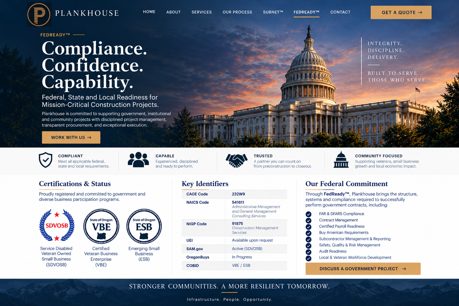 Plankhouse FedReady government contracting readiness